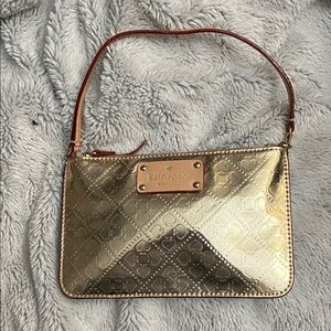 Like new Kate Spade Metallic Gold Clutch